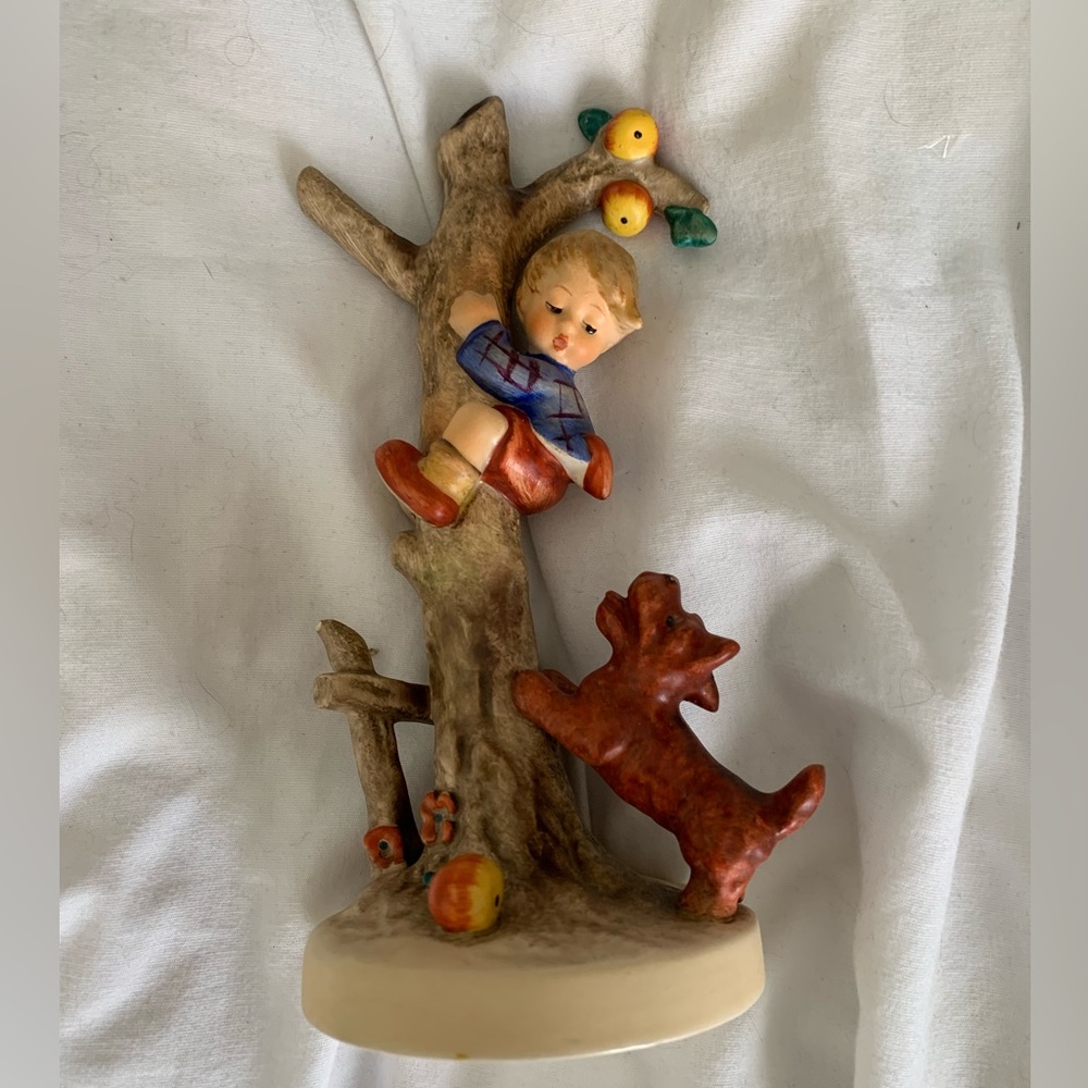 Little boy in tree Hummel - West Germany